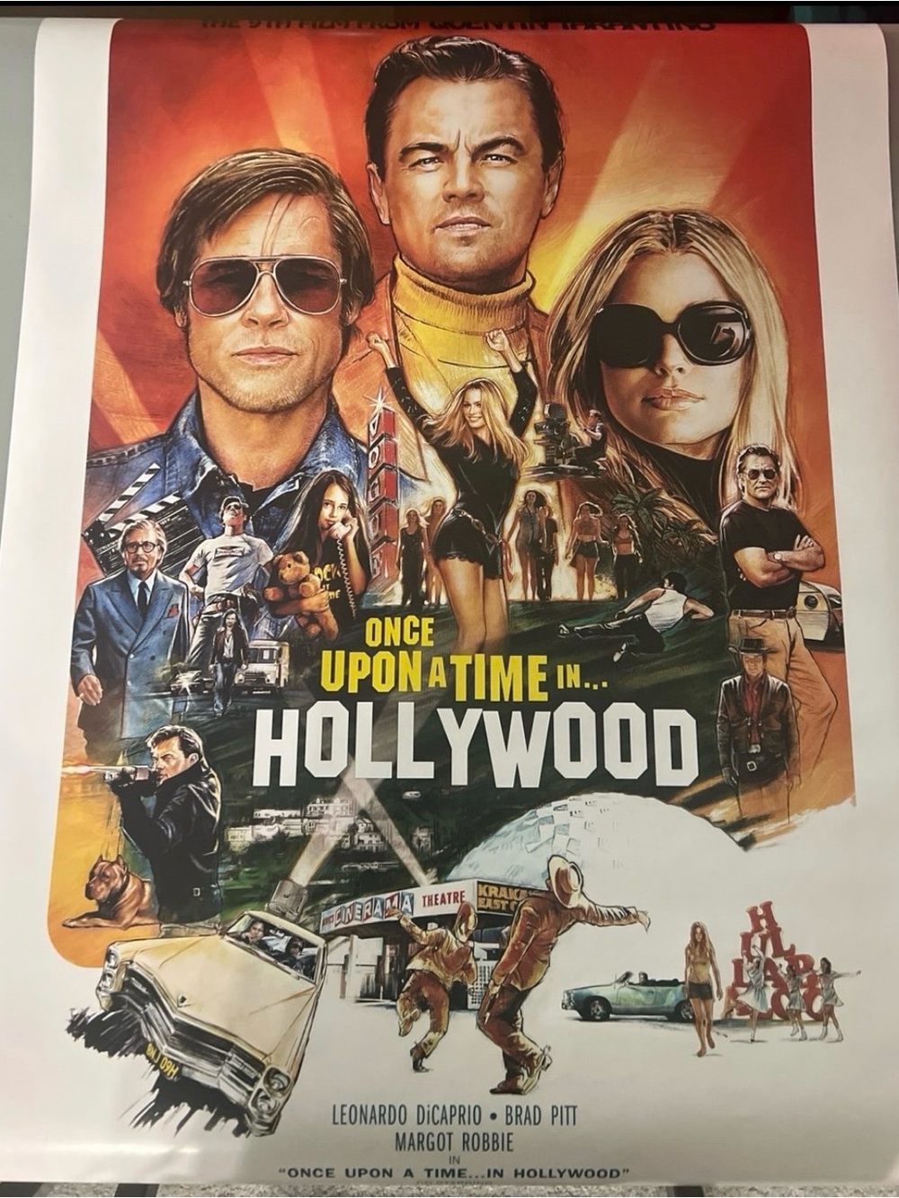 Once Upon a Time in Hollywood Movie Art Poster